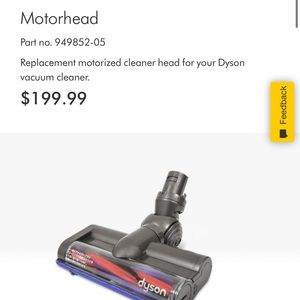 SOLD. Dyson V6/DC59 Motorhead part